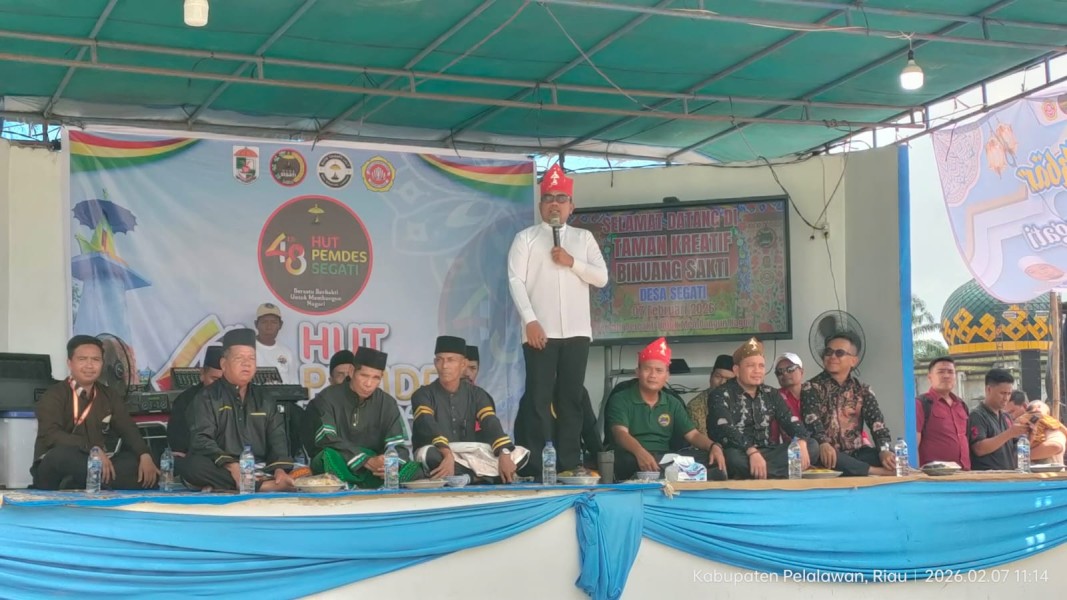 Bupati Zukri Resmikan Taman Kreatif Binuang Sakti Bertepatan HUT ke-48 Desa Segati