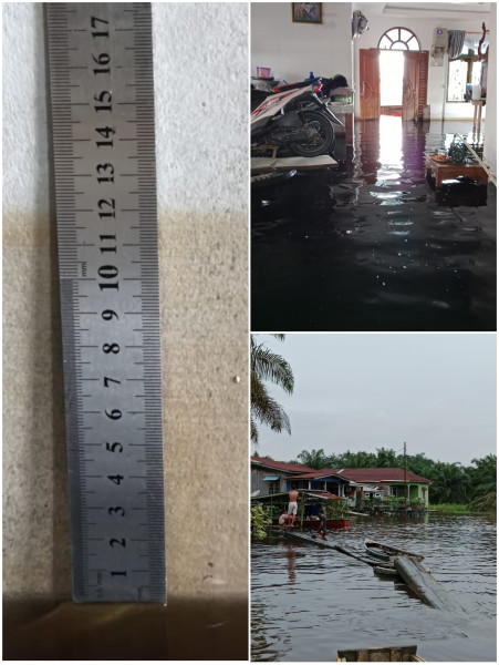 Banjir di Sungai Kampar Pangkalan Kerinci Berangsur Surut