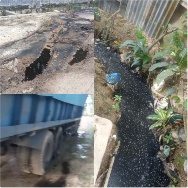 Warga Resah Limbah dari Truk Fuso Diduga Subkon PT RAPP Cemari Lingkungan, Hima Persis Minta DLH Tindak Tegas