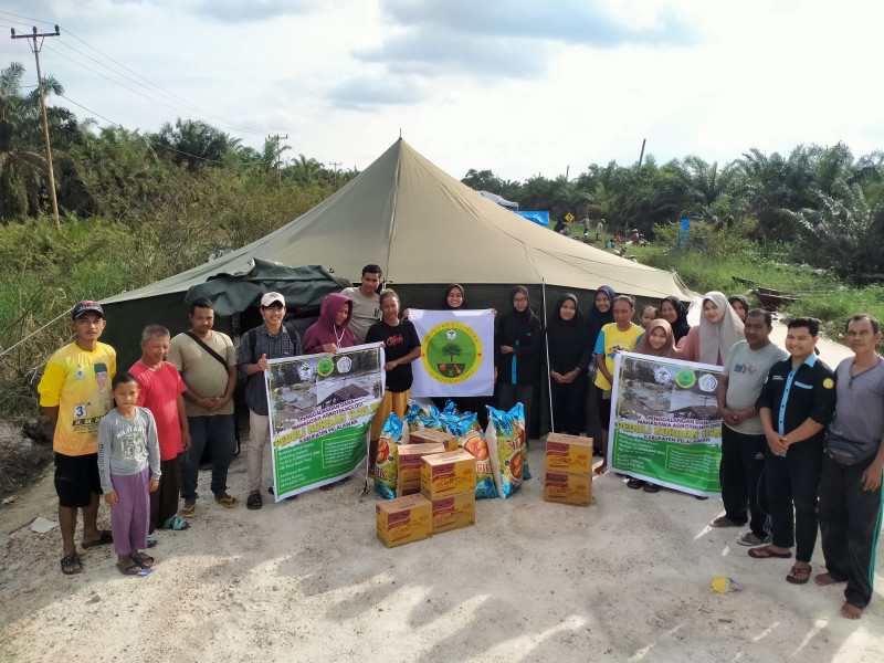 HimAgrotek ITP2I Salurkan Bantuan Sembako Untuk Pengungsi Korban Banjir