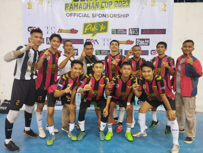 Rajawali FC Pelalawan Juara  Satu Turnamen Futsal Sentosa Ramadhan Cup 2023