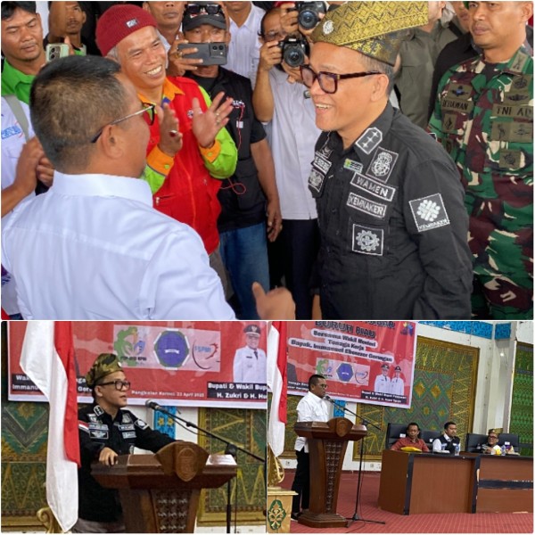 Wamennaker RI Immanuel Ebenezer Lakukan Rapat Konsolidasi Bersama Buruh Riau di Pelalawan