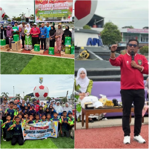 Turnamen Olahraga Pelajar SD Se-Pelalawan Dibuka, Bupati Ajak Anak Hidup Sehat