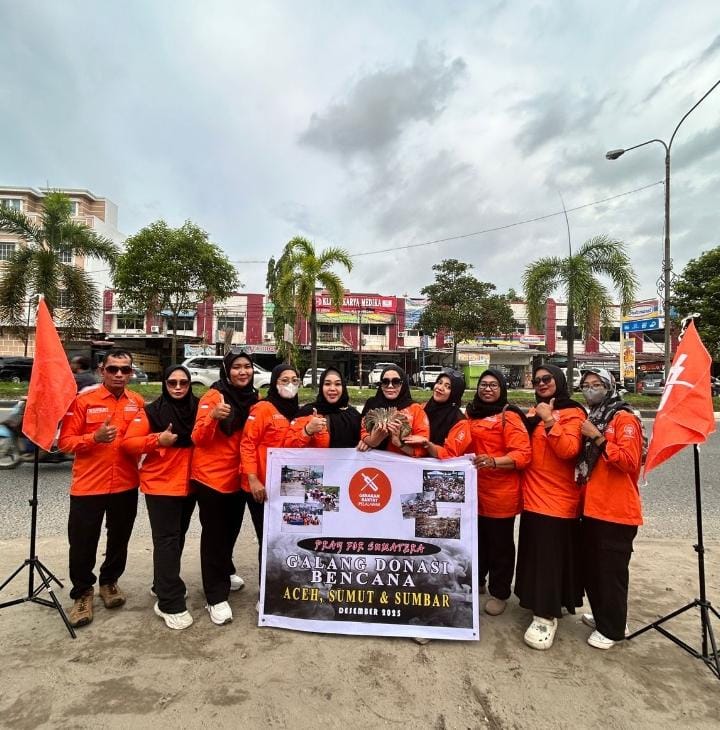 DPD Gerakan Rakyat Pelalawan Galang Dana untuk Korban Bencana Alam di Sumatera