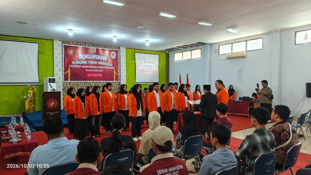 Forum Mahasiswa PNP Pelalawan Resmi Dikukuhkan, Luthfi Alhuwaidi Dorong Gerakan Mahasiswa yang Berdampak