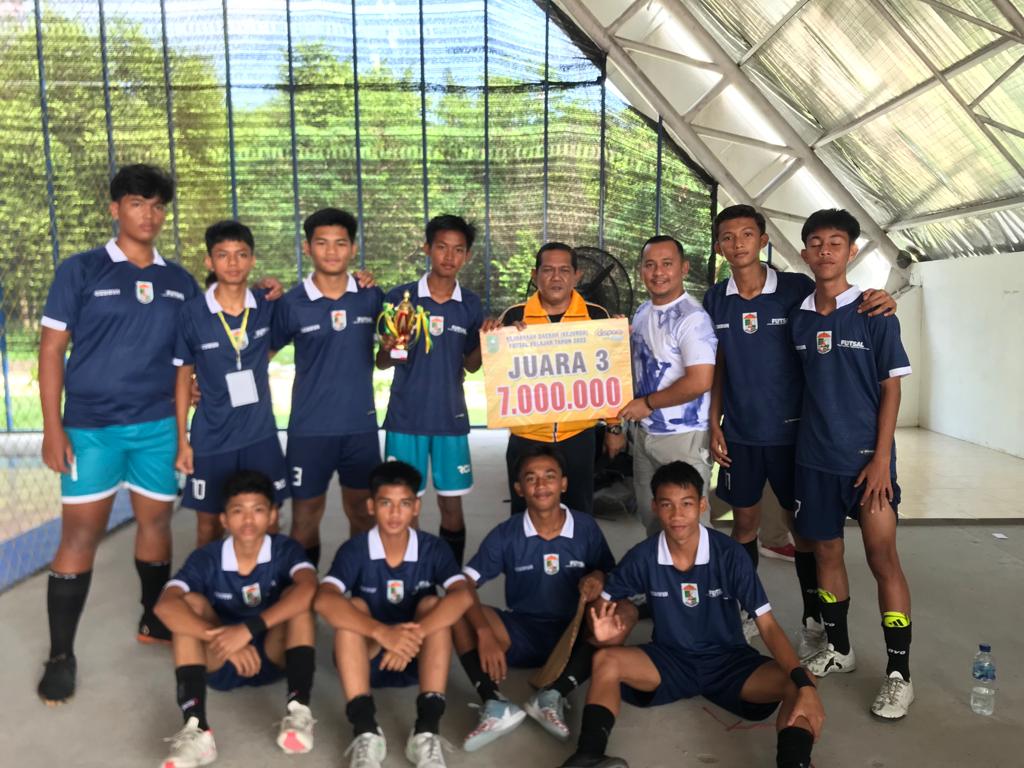 Kejurda U16, Tim Futsal AFK Kabupaten Pelalawan Raih Juara Ketiga Se-Provinsi Riau