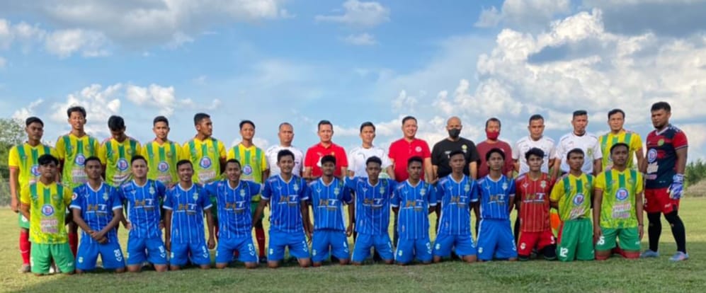 Lakoni Sesi Latihan Bersama, PU Pelalawan United VS TUI FC Berakhir Imbang Skor 1-1