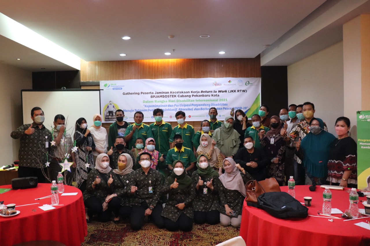 Motivasi Peserta JKK, BP Jamsostek Pkanbaru Kota Gelar Gathering RTW