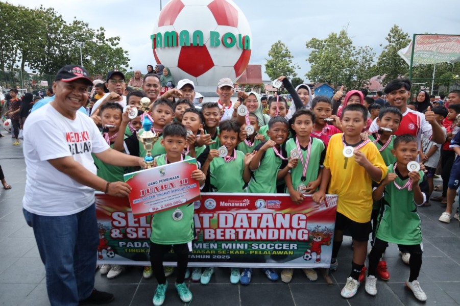 Langgam Bangga, Tim Mini Soccer Raih Juara 2 dalam Turnamen SD se-Kabupaten Pelalawan