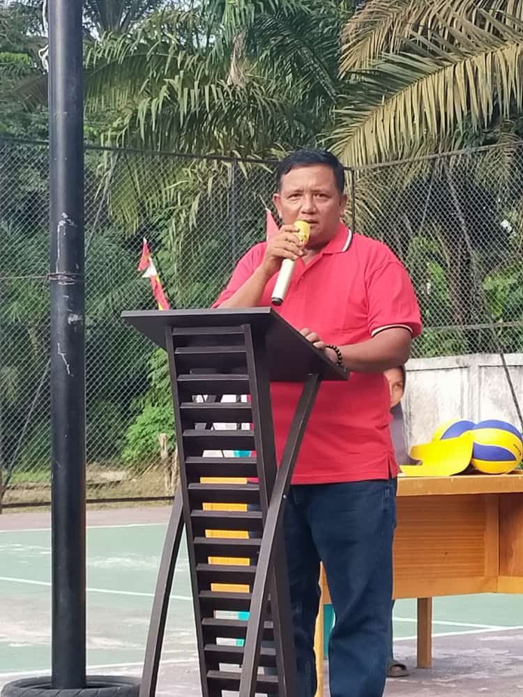 Dalam Rangka Menyambut HUT RI Ke-77, Desa Sialang Godang Gelar Tournamen Volly Ball