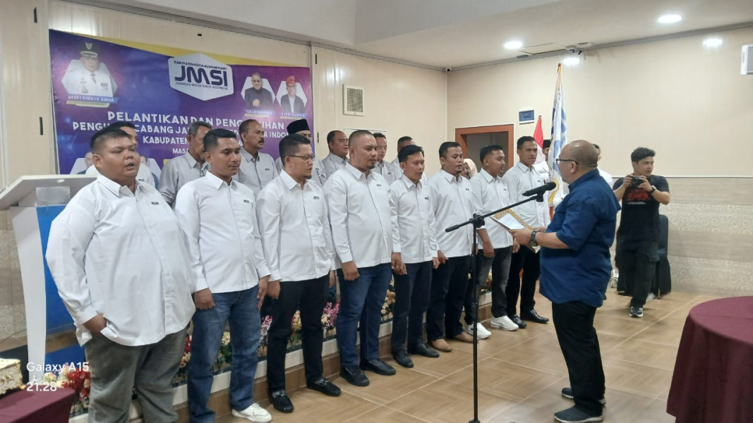 JMSI Meranti Dilantik, Bupati: JMSI Sangat Berperan Ciptakan Ekosistem Pers yang Sehat dan Profesional