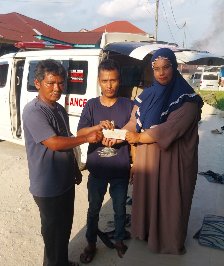 Bantu Biaya Proses Pemakaman, Keluarga Almarhum Syarifudin Ucapkan Terima Kasih Baznas Pelalawan