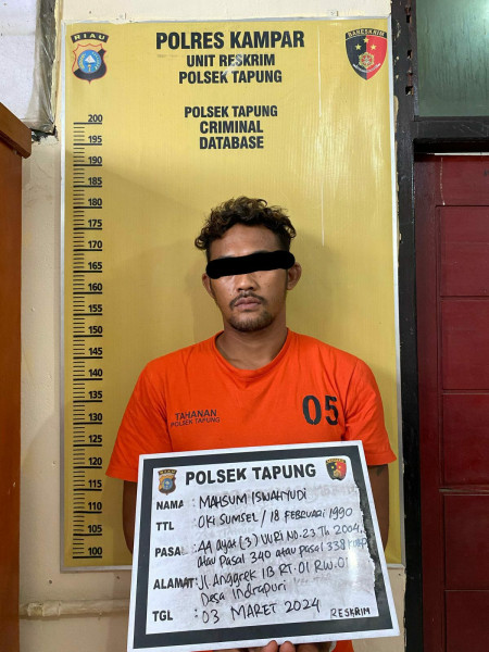 Pelaku Penikaman di Riau Terancam Hukuman Pidana Seumur Hidup