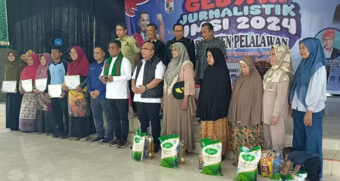 Bupati Zukri Misran dan Dheni Kurnia Apresiasi Gebyar Jurnalistik JMSI Pelalawan 2024