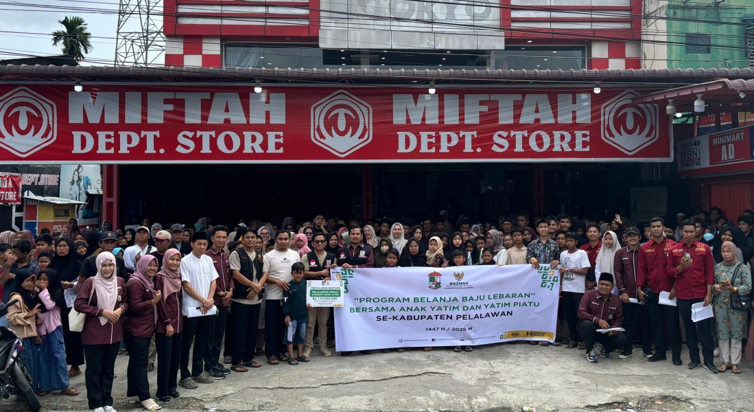 BAZNAS Pelalawan Perluas Program Belanja Yatim, Kini Jangkau 9 Kecamatan