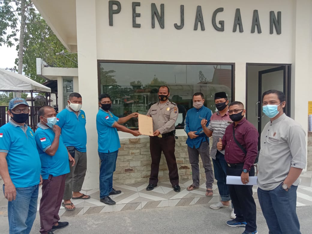 Gelar Aksi Demo PT IIS, Forum LPM RT RW dan Kaling Kecamatan Pangkalan Kecewa