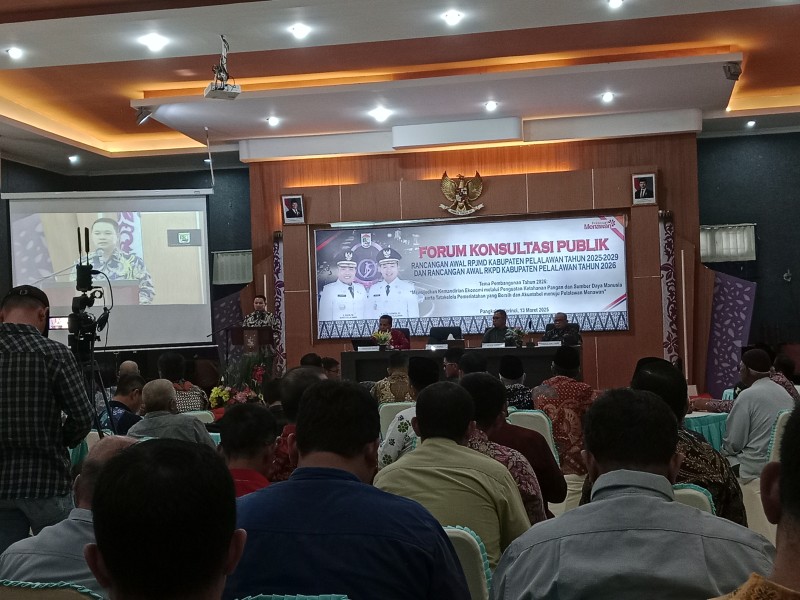 Wakil Bupati Pelalawan Resmi Buka Konsultasi Publik RPJMD dan RKPD