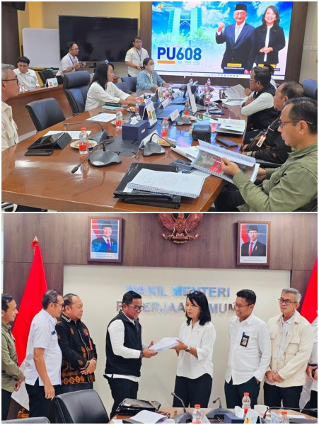 Bupati Pelalawan Audiensi dengan Wamen PU RI, Dorong Dukungan Infrastruktur Strategis