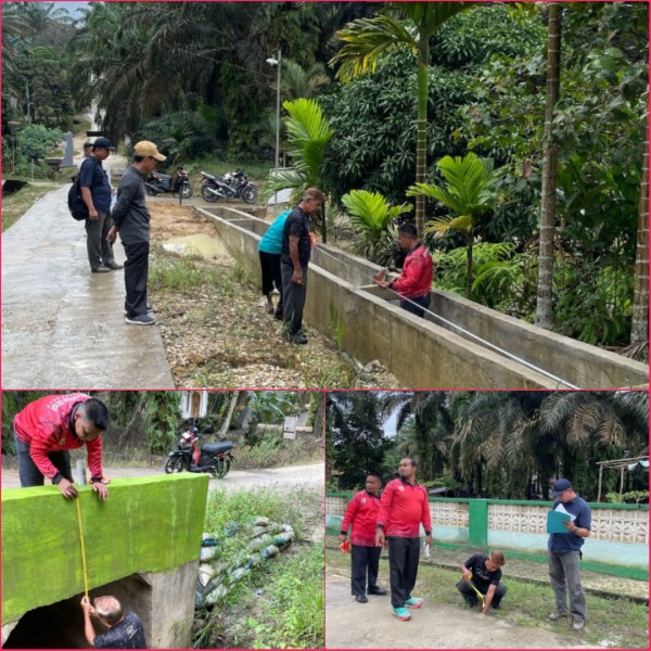 Guna Memastikan Pembangunan Terlaksana Dengan Baik, Tim Inspektorat Lakukan Pemeriksaan Bangunan di Desa Silikuan Hulu