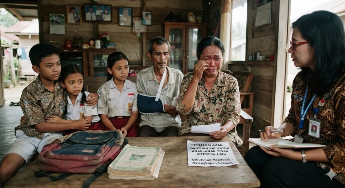 Tangis Ibu Gladisy Pecah, Tiga Anaknya Terancam Putus Sekolah Usai Bantuan PIP Terhenti