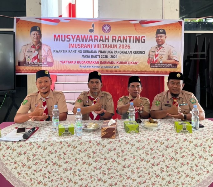 Camat Pangkalan Kerinci Ajak Sekolah Perkuat Karakter Generasi Muda Lewat Pramuka