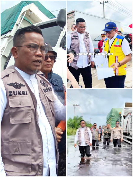 Solusi Atasi Banjir di KM 83, Pemkab Pelalawan Ajukan Pembangunan Jembatan Layang ke Kementerian PUPR