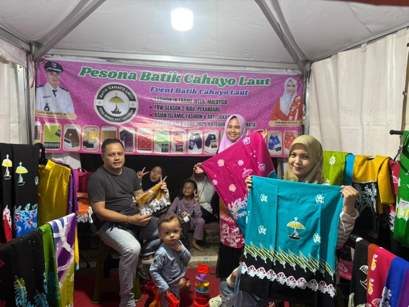 Dari Desa Segati ke Panggung Dunia, Batik Cahayo Laut Jadi Simbol Kreativitas Pelalawan