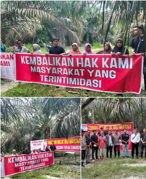 “Kembalikan Tanah Kami!” Warga Pangkalan Gondai Demo PT PSJ