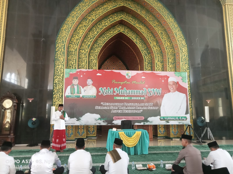 Pemkab Pelalawan Gelar Peringatan Maulid Nabi Muhammad SAW 1445 H