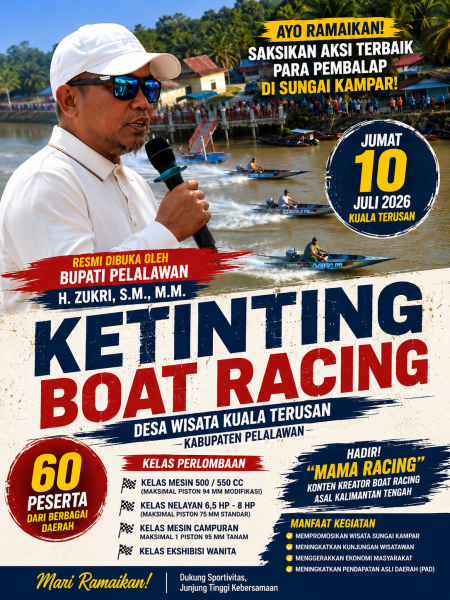Deru Ketinting Menghidupkan Sungai Kampar, Harapan Baru Pariwisata Pelalawan