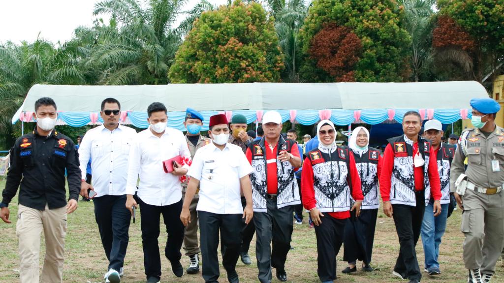 Luar Biasa, Jambore HUT PGRI Ke-76 Propinsi Riau Dipusatkan di Desa Trimulya