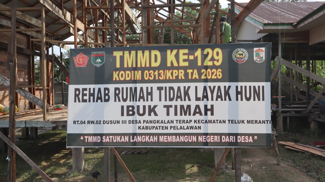 Setengah Jalan Menuju Hunian Layak: RTLH Ibu Timah di Pangkalan Terap Capai Progres 50 Persen