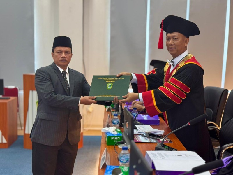 Yusril Sabri Raih Gelar Doktor Sangat Memuaskan Usai Teliti Kepastian Hukum Perjanjian BOT