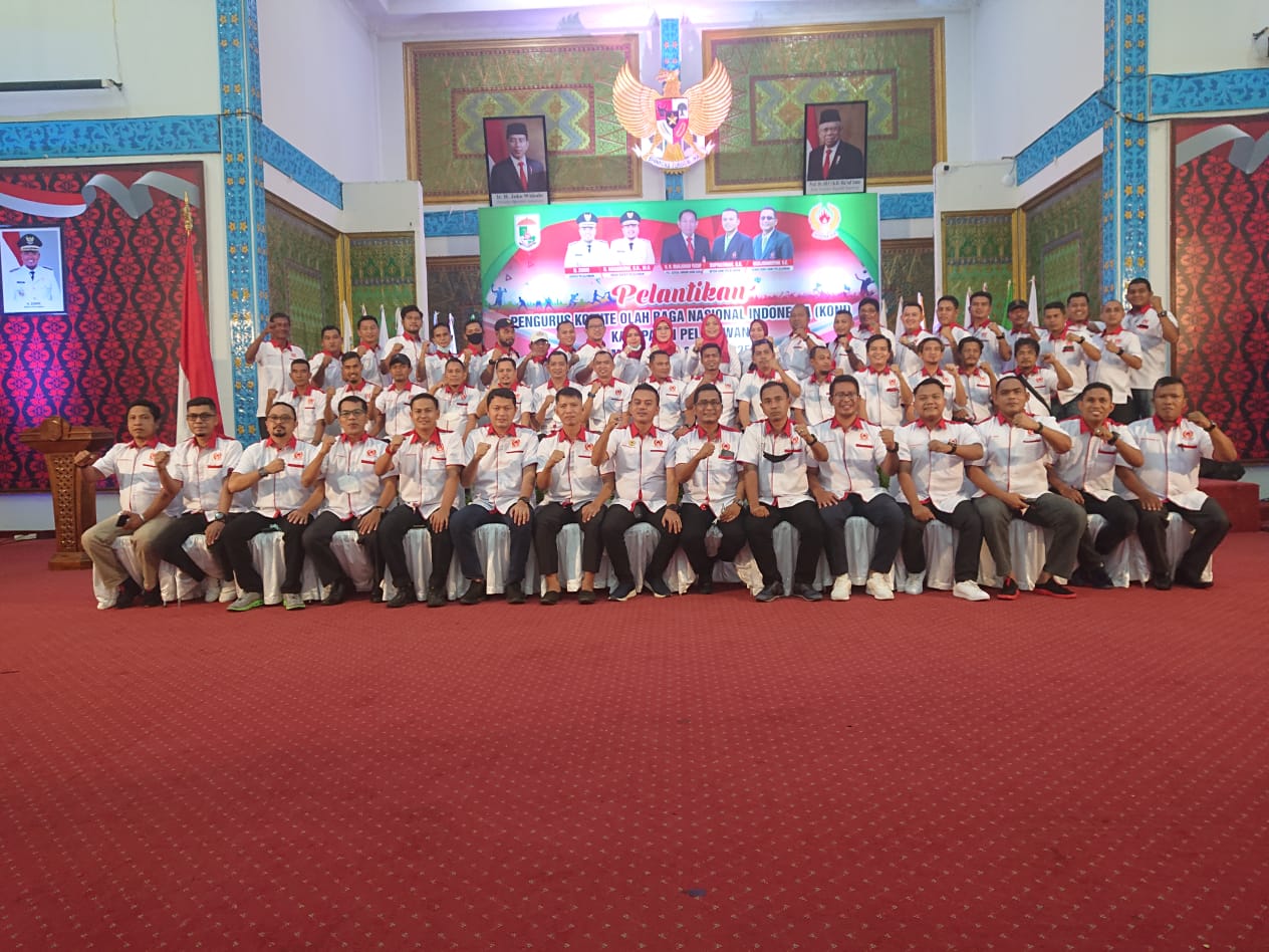 KONI Kabupaten Pelalawan Resmi Dilantik, Ipan Supratman: Kita Targetkan 4 Besar Porprov Riau 2022
