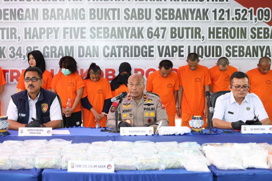 Selamatkan Ratusan Ribu Jiwa, Polda Riau Musnahkan Narkoba Senilai Rp123,7 Miliar