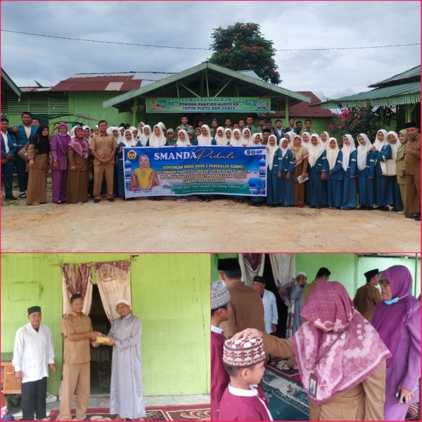 SMAN 2 Pangkalan Kerinci Berbagi Sembako di Bulan Suci Ramadan