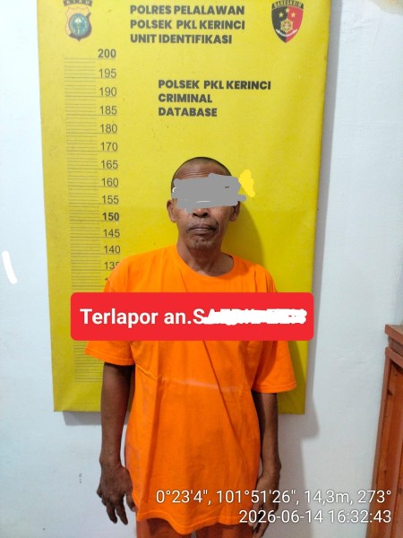Polres Pelalawan Bergerak Cepat, Terduga Pelaku Pencabulan Anak 7 Tahun Diamankan Warga dan Polisi