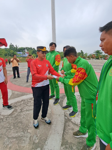 Sekdakab Pelalawan  Pimpin Upacara Peringatan Haornas Ke-41 Tahun 2024 Tingkat Kabupaten Pelalawan