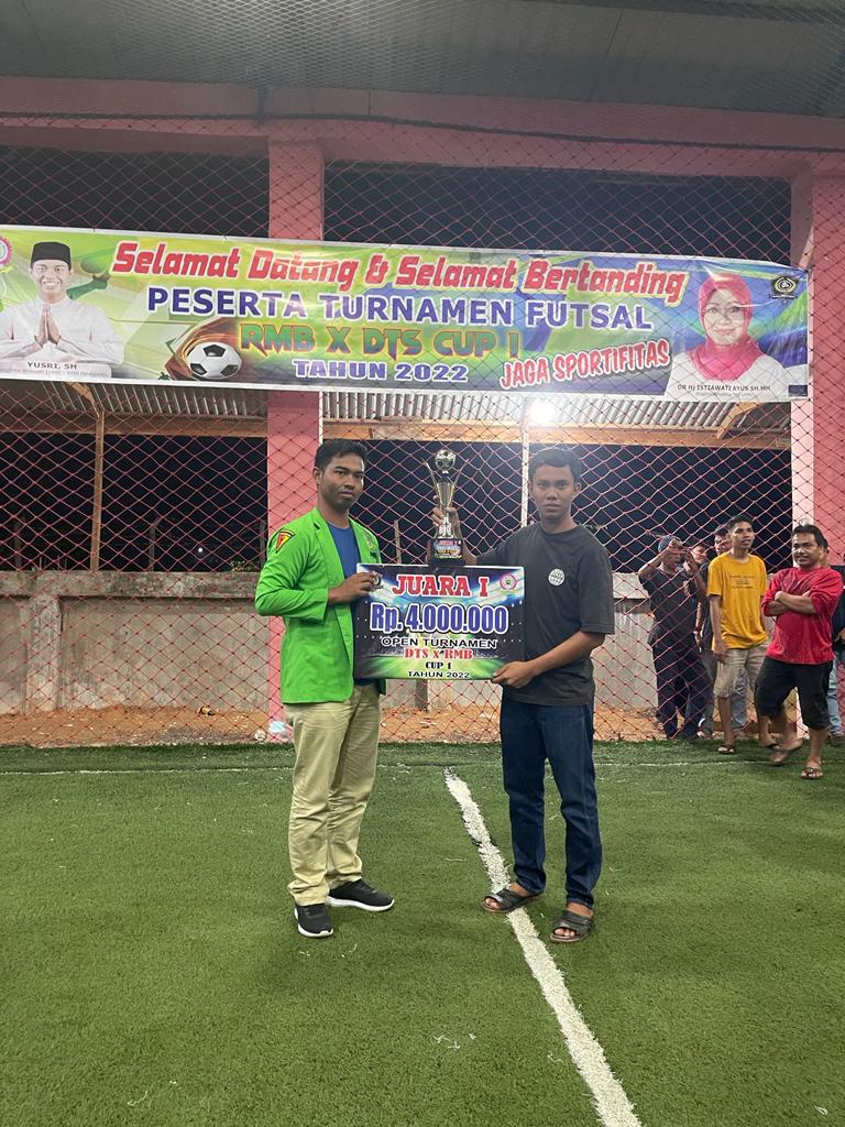 Tournamen Futsal RMB-LHMR X DTS Cup I Resmi Ditutup, Tim Mangga Futsal Club Raih Juara 1