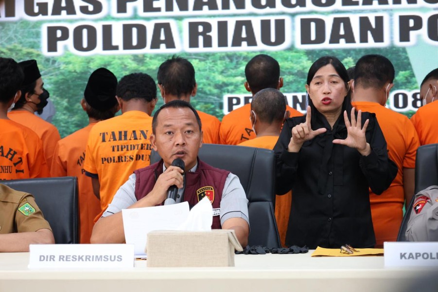 Tindak Tegas Kejahatan Kehutanan dan Lingkungan, Polda Riau Tangkap 46 Pelaku Kejahatan