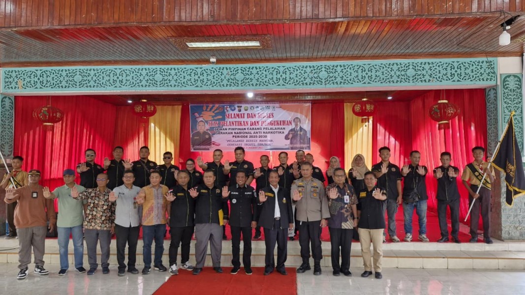 DPC GRANAT Pelalawan Resmi Dilantik, Bupati Zukri: Perang Melawan Narkoba Tanggung Jawab Bersama