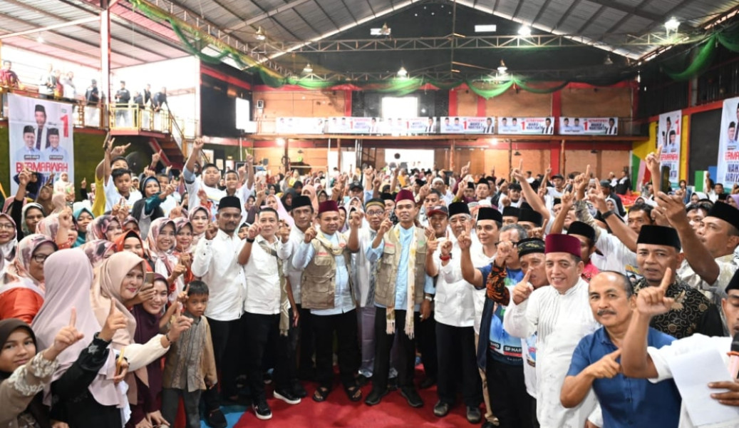Kampanye di Bukit Batu Bengkalis, Abdul Wahid Komit Membuat Jembatan Pakning Bengkalis