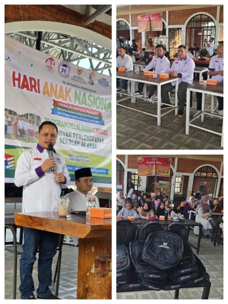30 Anak Pelalawan Rayakan HAN Ke-42 dengan Bantuan Sekolah dan Bermain Gratis di Z-Park Pangkalan Kerinci