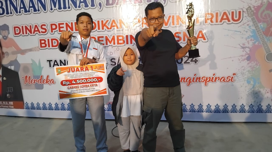 Hebat, Pormen Siswa SMAN 2 Pangkalan Kerinci Raih Juara 1 Kriya dan Melaju ke FLS2N Nasional