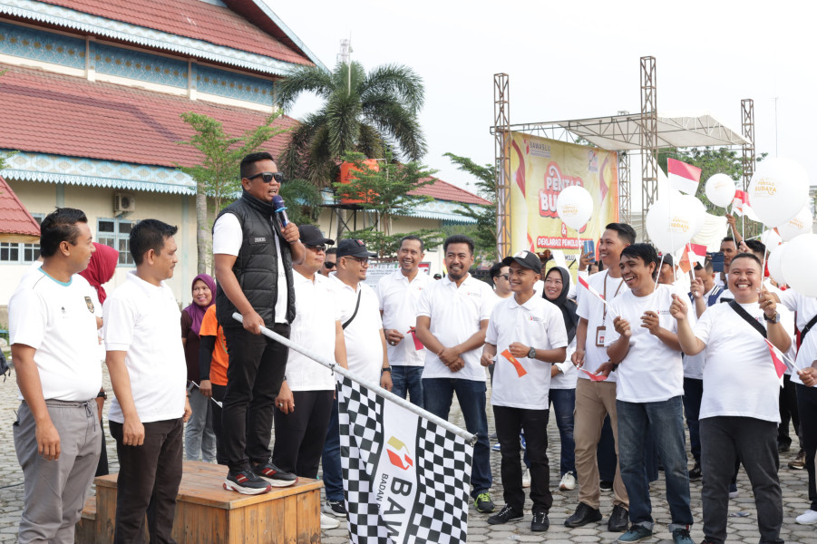 Deklarasi Pemilu Damai di Pelalawan Diawali Jalan Santai dan Pentas Budaya Bawaslu