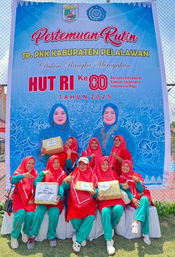TP PKK Kecamatan Pelalawan Sabet Juara di Ajang Lomba Semarak HUT RI ke-80 Tingkat Kabupaten