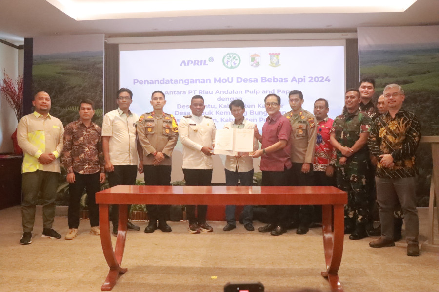 Tandatangani MoU Desa Bebas Api, Ini Harapan Bupati H. Zukri SE