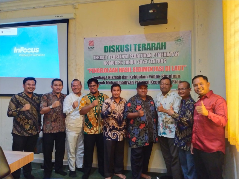 LHKP Muhammadiyah Kepri Gelar Diskusi Terarah Terkait Pengelolaan Hasil Sedimentasi di Laut