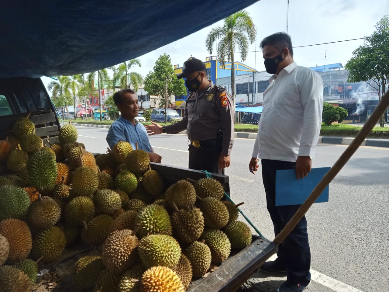 Tertibkan Prokes, Kapolsek Pangkalan Kerinci : Tidak Boleh Kendor