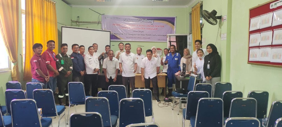 Camat Langgam Bersama BPJS Ketenagakerjaan Sosialisasikan Pentingnya Perlindungan Tenaga Kerja
